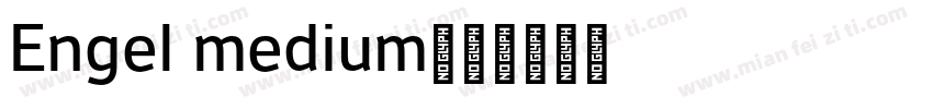 Engel medium字体转换